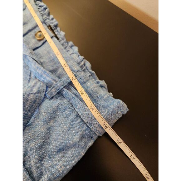 Jones New York roughed back chambray skort with tie size small - Picture 6 of 7